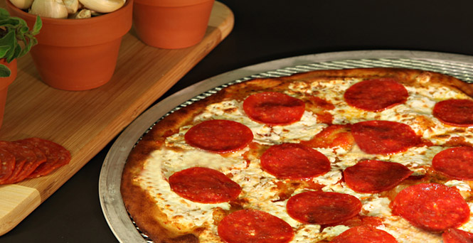 Hand-tossed pizza at hand 24 hours a day.