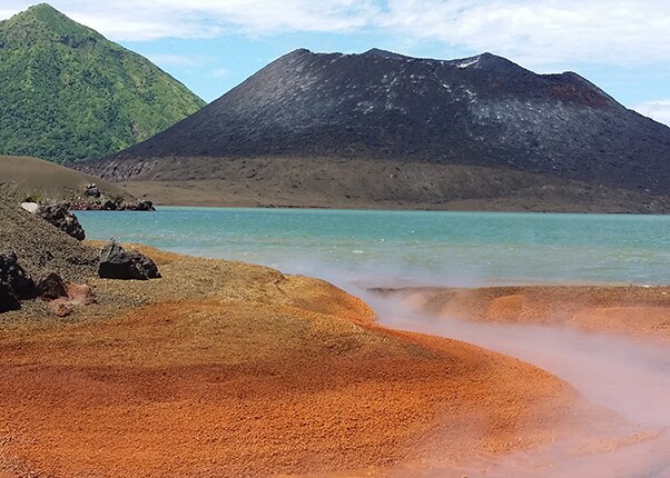 Hot springs in Rabaul, Papua New Guinea.
