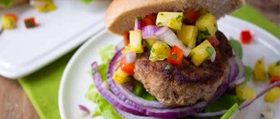Jamaican Turkey Burger