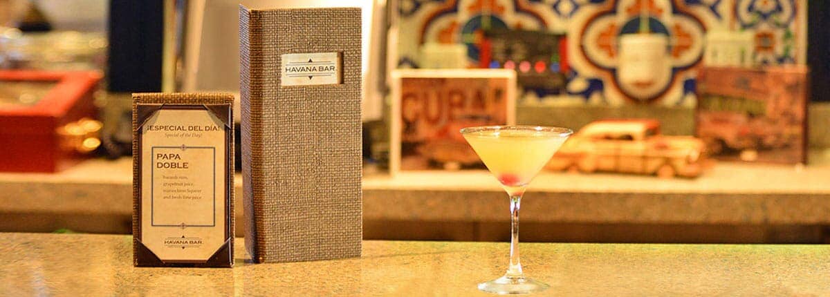 Papa Doble drink at havana bar