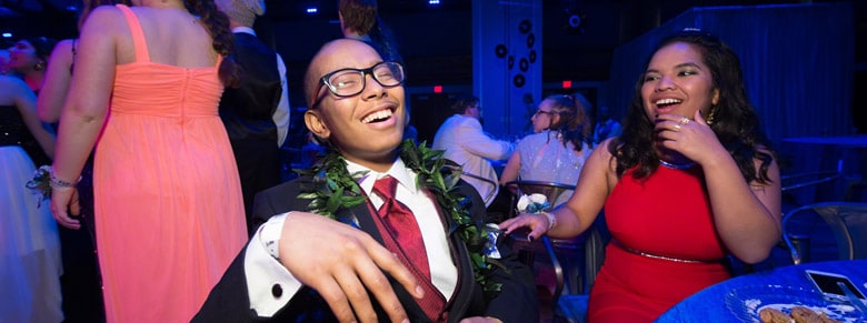 two kids having fun at St. Judes spring formal