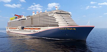 digital rendering of carnival tropicale sailing at sea