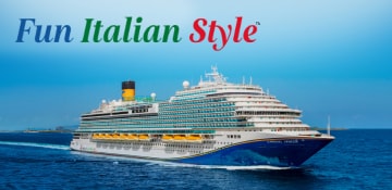 carnival venezia sailing at sea