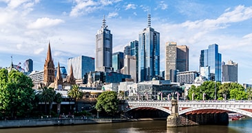 Yarra River in Melbourne, Australia.