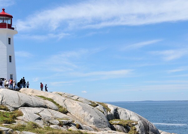 see the famous lighthouse at peggy's cove