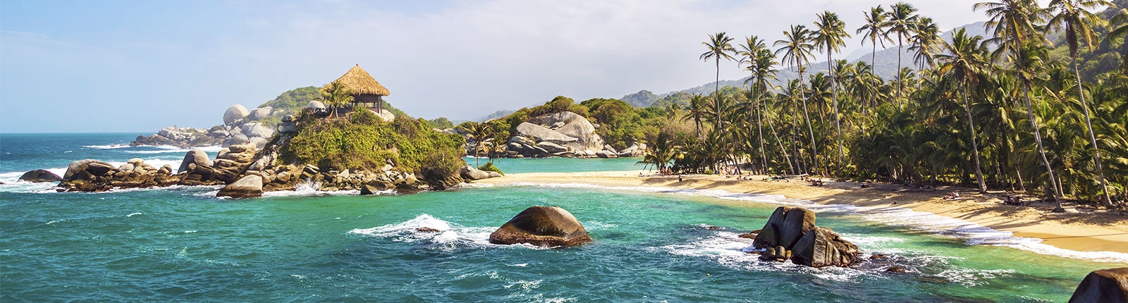 A gorgeous view of Tayrona National Park in Santa Marta, Columbia