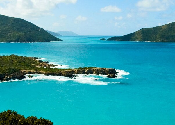take in views of tortola's blue waters