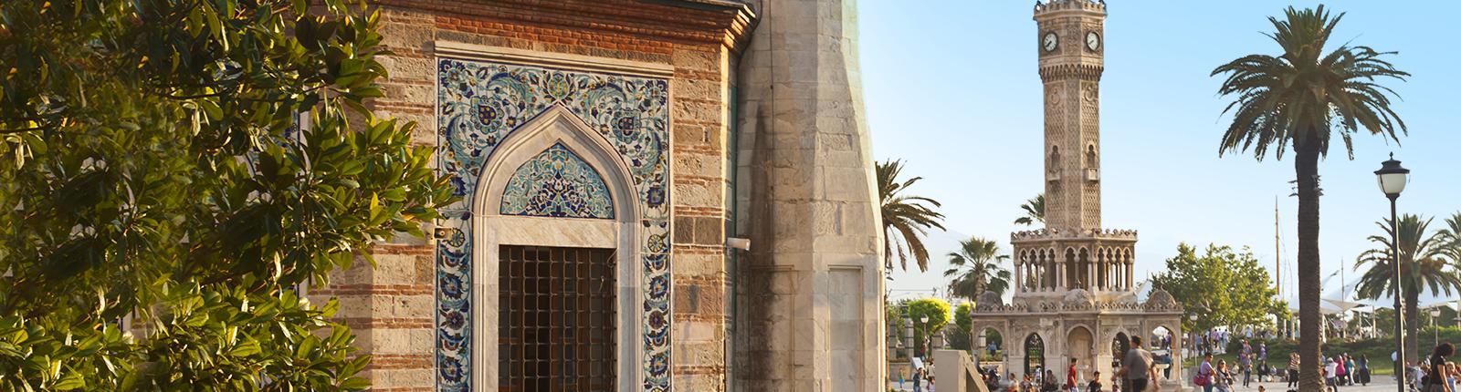 Beautiful architecture in the town center of Izmir, Turkey