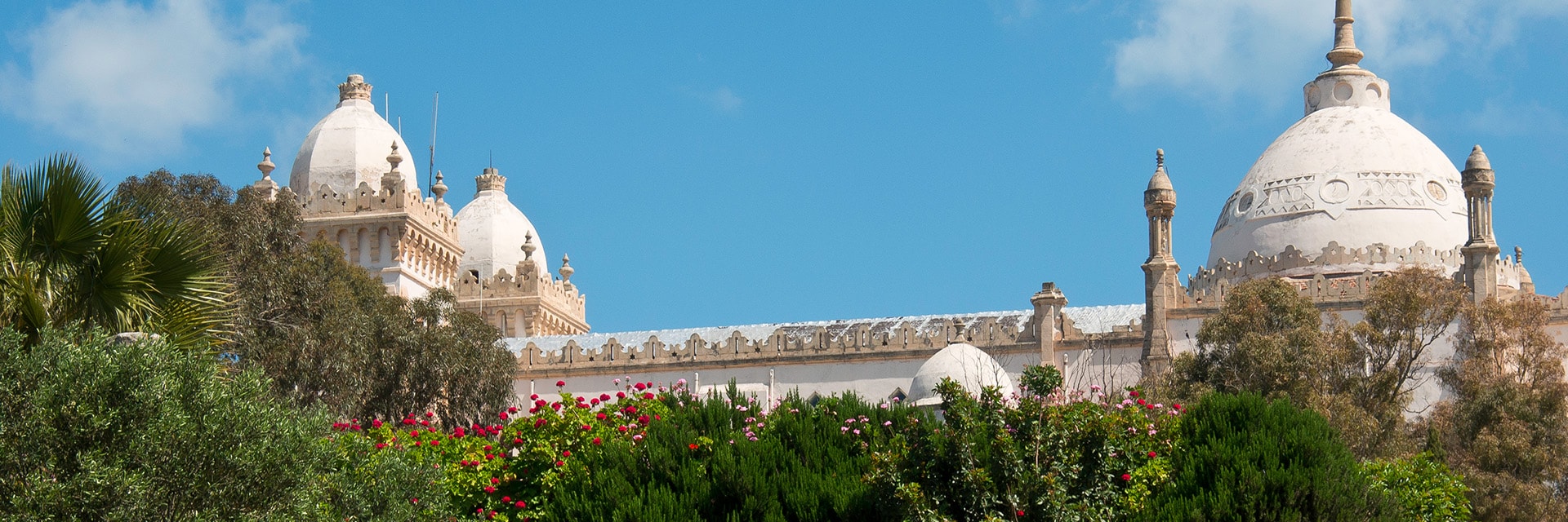 skyline of a mosque in la goulette