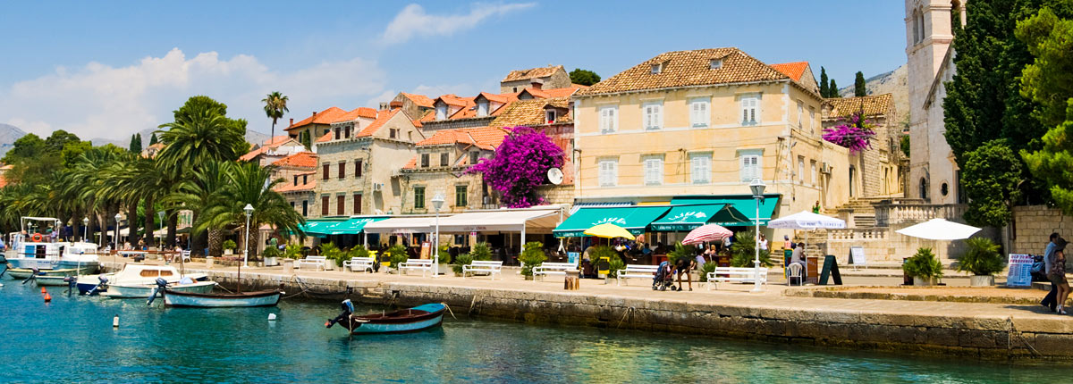 enjoy lunch on the waterfront in dubrovnik
