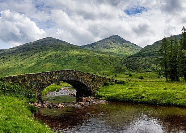 butter bridge in the loch lomond national park
