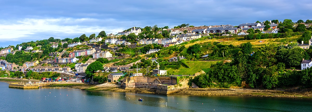 fishing village on the coast of Spike Island