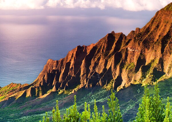 take in the beautiful views of the kalalau valley in kauai