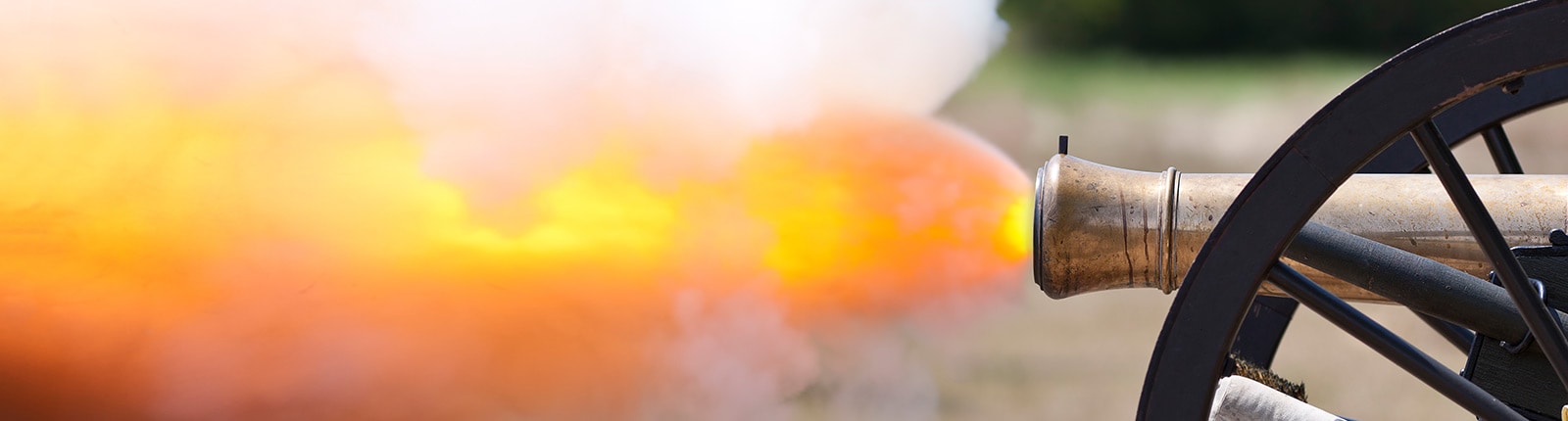 A historic canon firing in Baltimore, MD