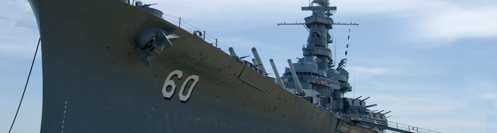 View of the USS Alabama in Mobile, AL
