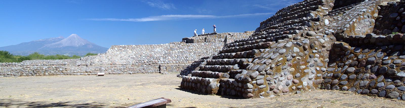 Sunny shot of ruins located in Manzanillo, Mexico