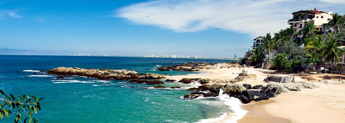 beautiful beaches on the coast of banderas bay in puerto vallarta