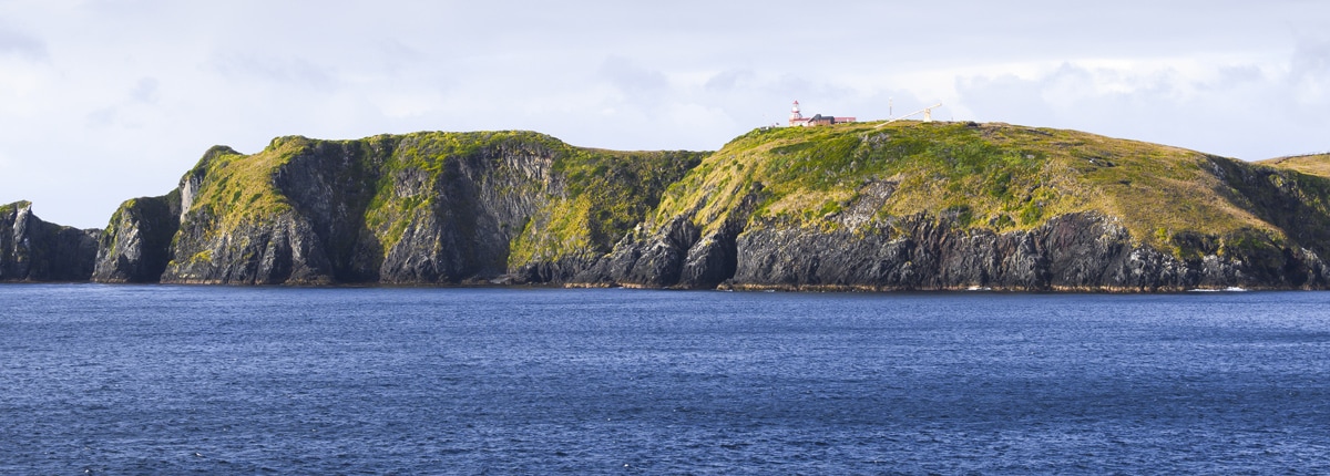 view of a island and a lighthouse near south america