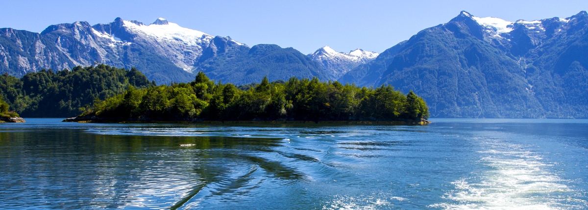 view of the passage of the chilean fjords