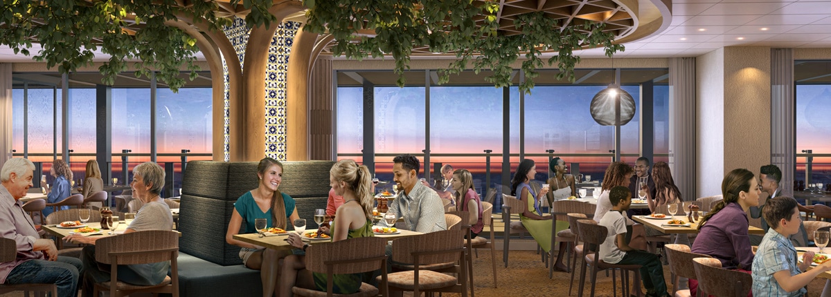 guests dine at fetaccine