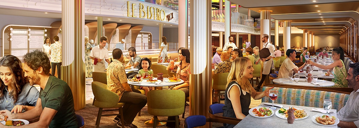 guests enjoying a delicious meal at le bistro musicale