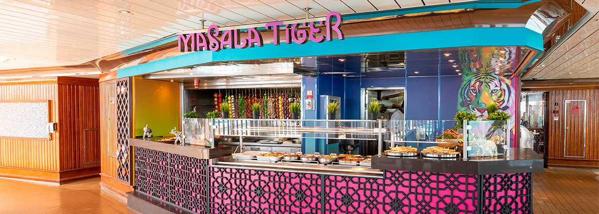 Exterior of Masala Tiger, Carnival Splendor.
