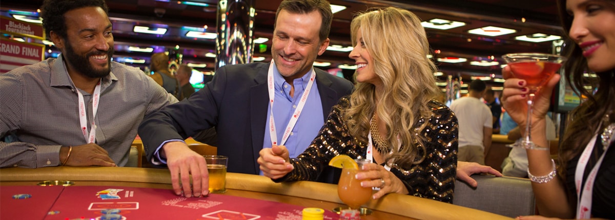 guest enjoy complimentary drinks with the drinks on us! program