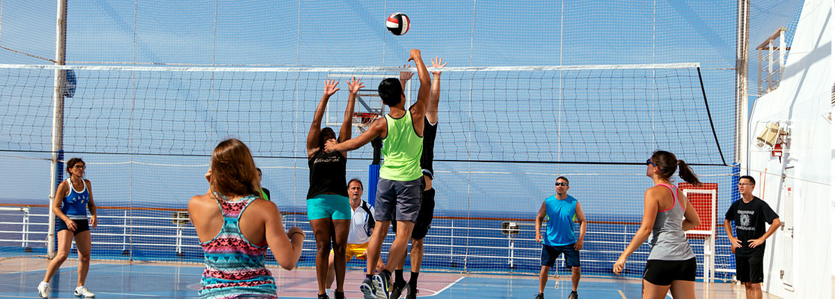 Volleyball onboard carnival cruises