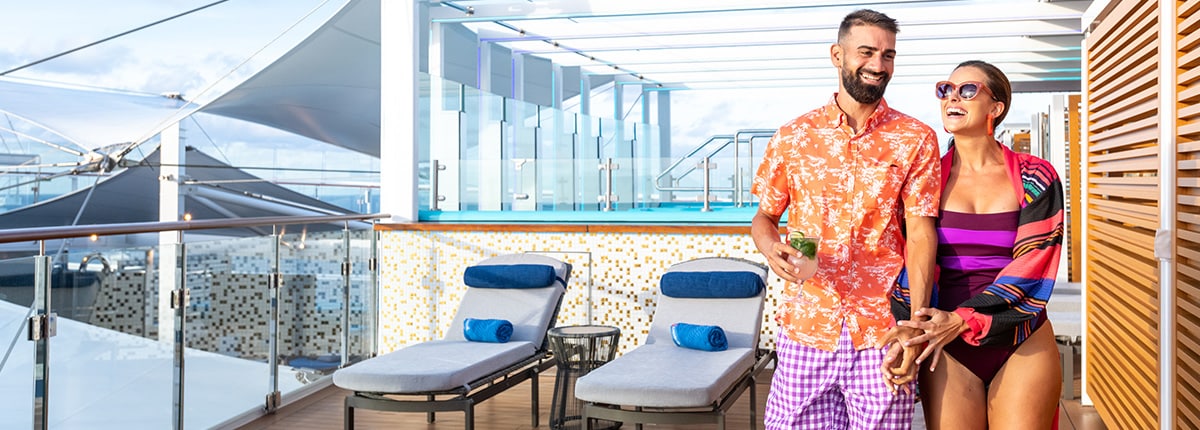 guests exploring the loft 19 area onboard carnival mardi gras