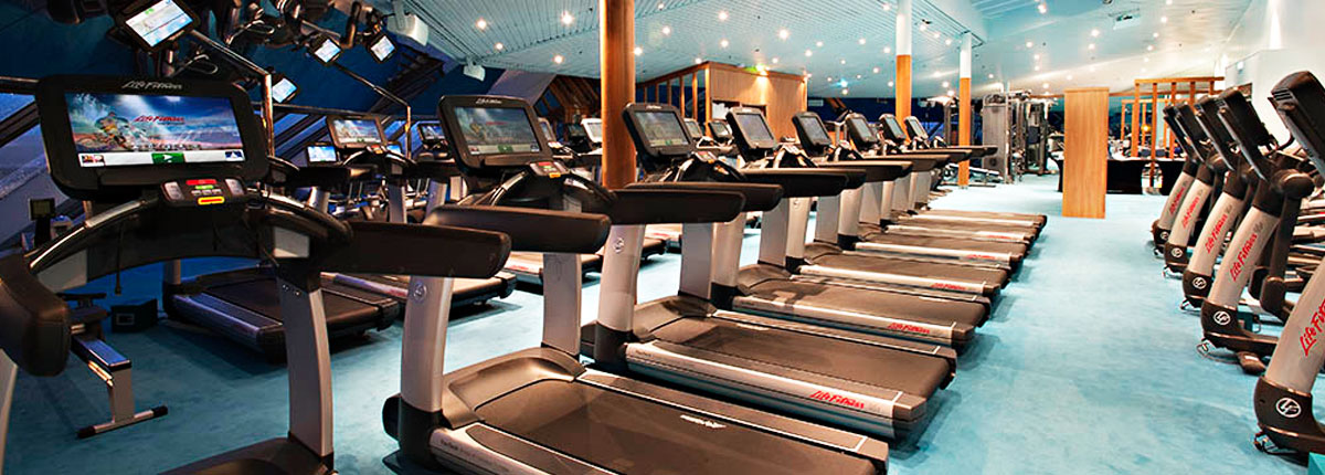 Fitness Center Workout Onboard Carnival