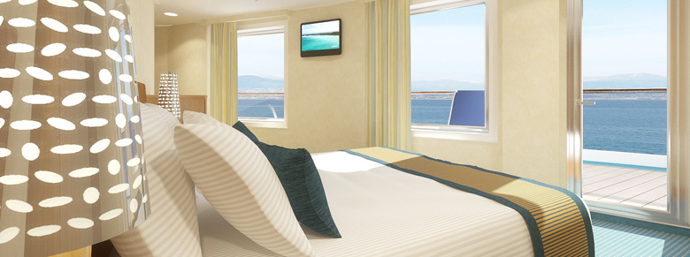 Breathtaking view from balcony stateroom