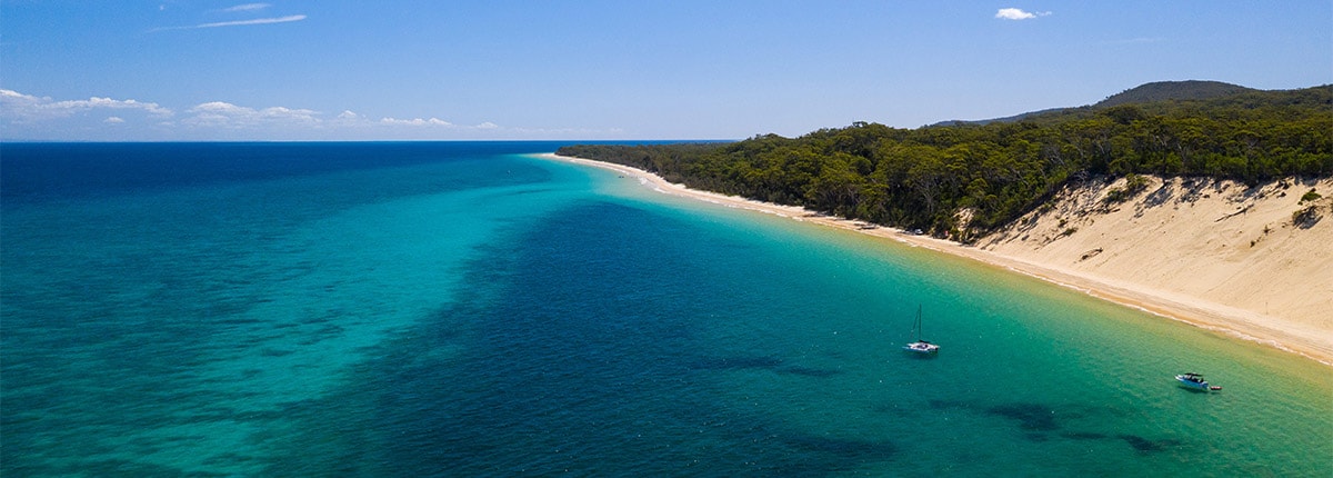 Stunning Beaches at Moreton Island, Australia.