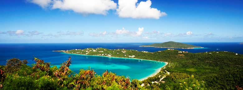 view of magens bay in st.thomas island
