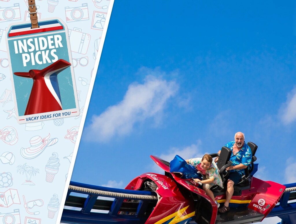 guests riding bolt the ultimate seacoaster with the insider picks logo