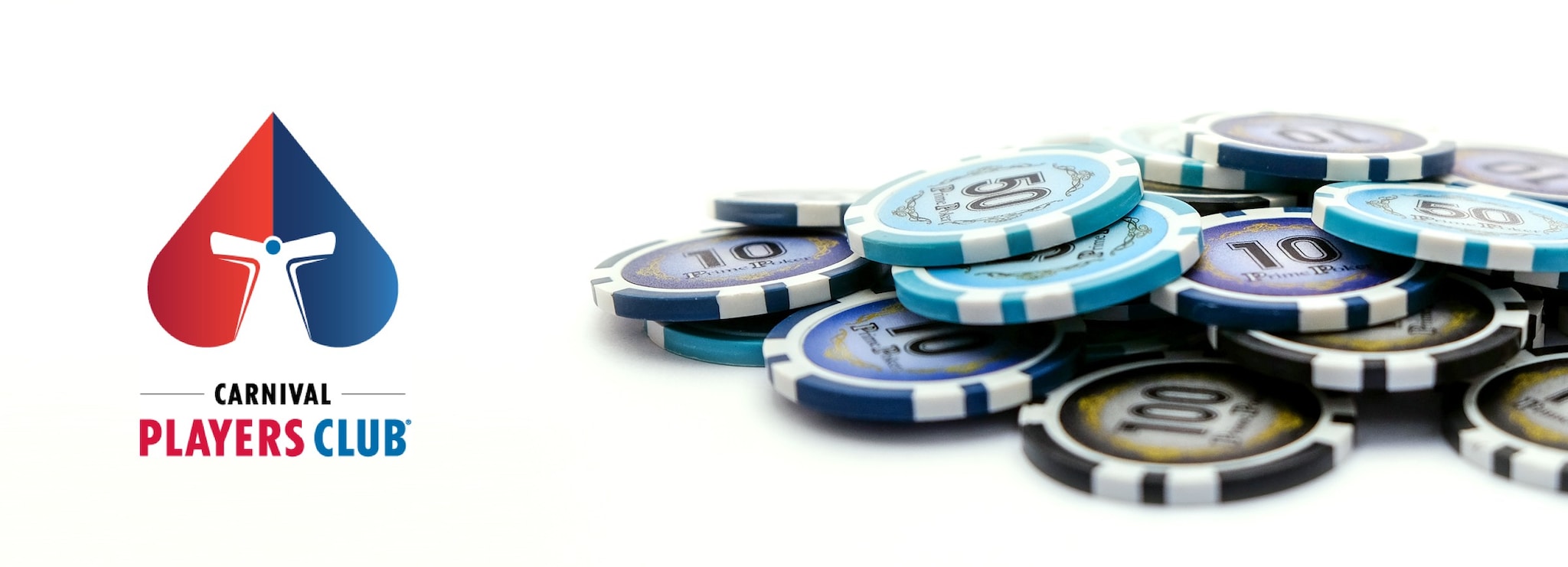 Carnival Players Club(R) Logo with Poker Chips