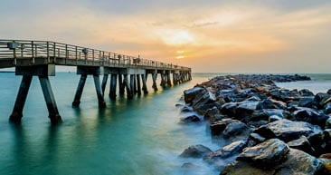 take a walk down the jetty park beach fishing pier by port canaveral
