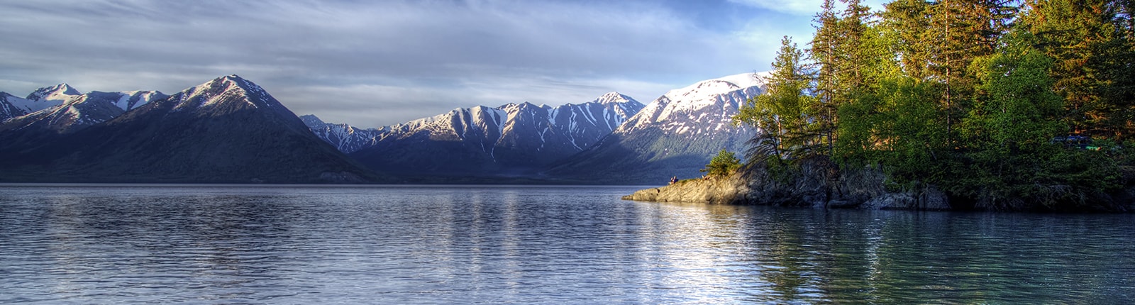 Scenic mountain views in Juneau Alaska