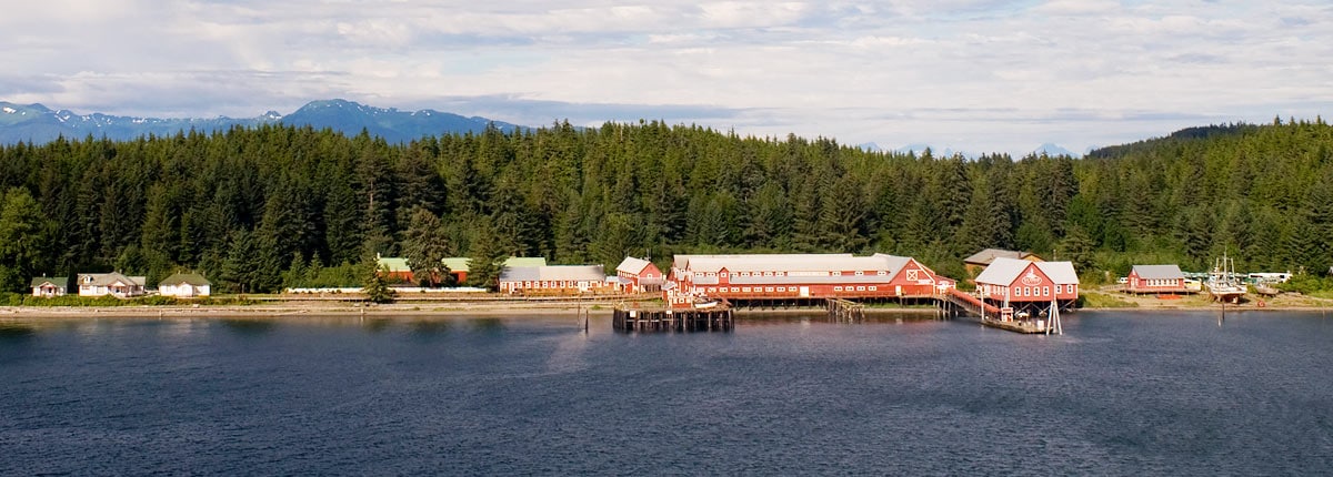 Cannery building in Icy Strait Point, Alaska