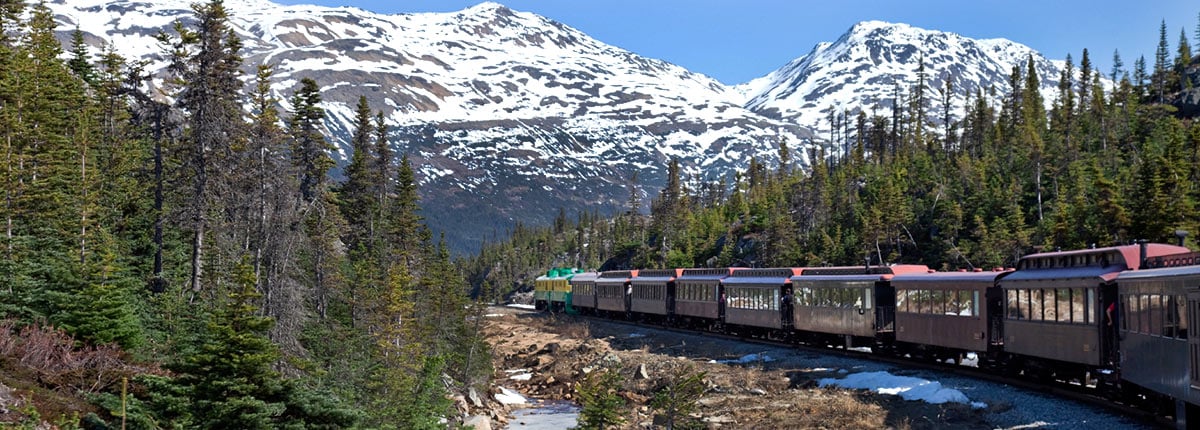 enjoy a old-fashioned train ride to the summit of white pass