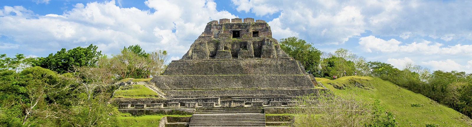 Beautiful view of the ancient Mayan ruins in Belize
