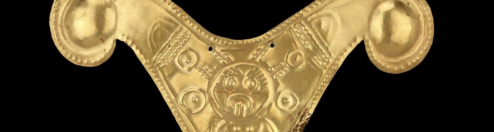 A gold work of art from the Gold Museum in Santa Marta, Columbia