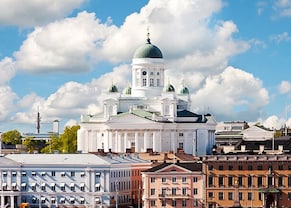 view of the helsinki cathedral university on a sunny day 