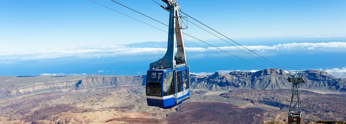 cable car ride to mt. teide