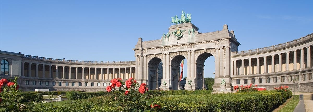 picture of the triumphal arch in brussels
