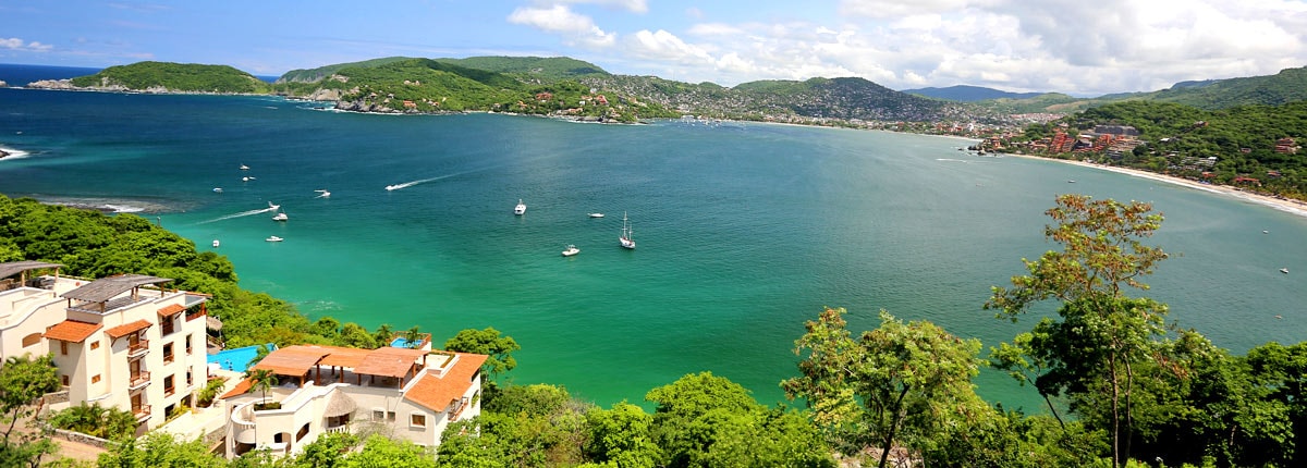 picturesque view of the bay in zihuatanejo