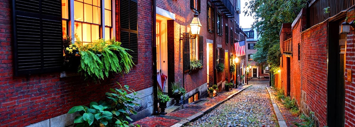 take a stroll through the historic streets of boston