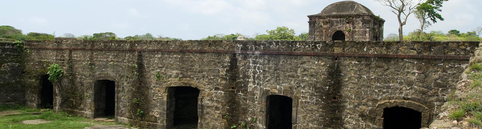 View of Fort San Lorenzo in Colon, Panama