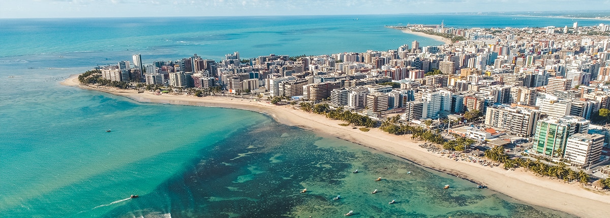 aerial view of maceio