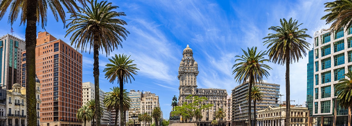 stunning city view of montevideo, uruguay