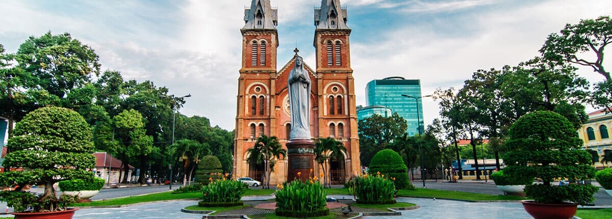 Saigon Notre-Dame Basilica in Vietnam